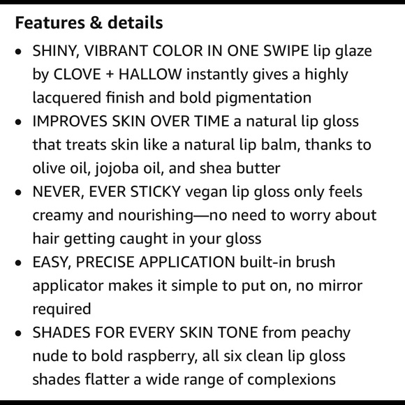 💯CLOVE + HALLOW Lip Glaze in Spicy color🌟 - Picture 13 of 14